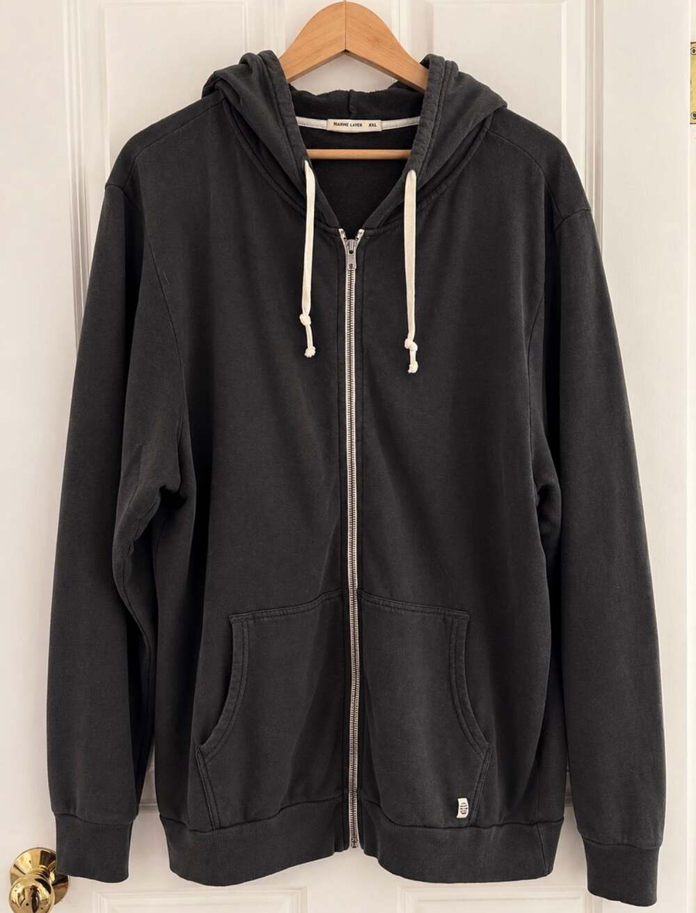 Marine Layer Afternoon Full Zip Men’s Hoodie Sweatshirt Size XXL Dark Gray